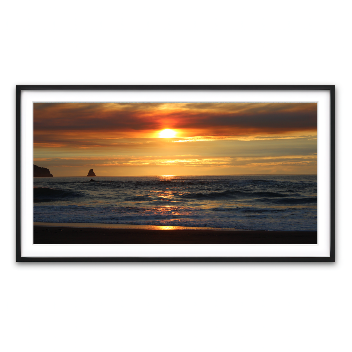 Framed Print 2x1 Black