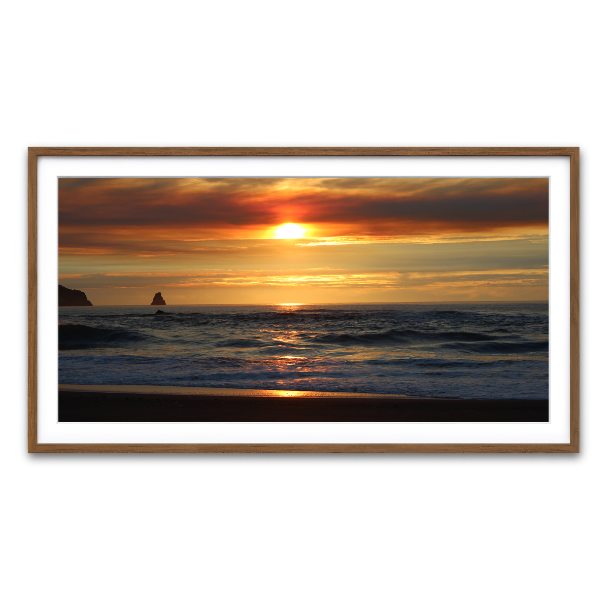 Framed Print 2x1 Walnut