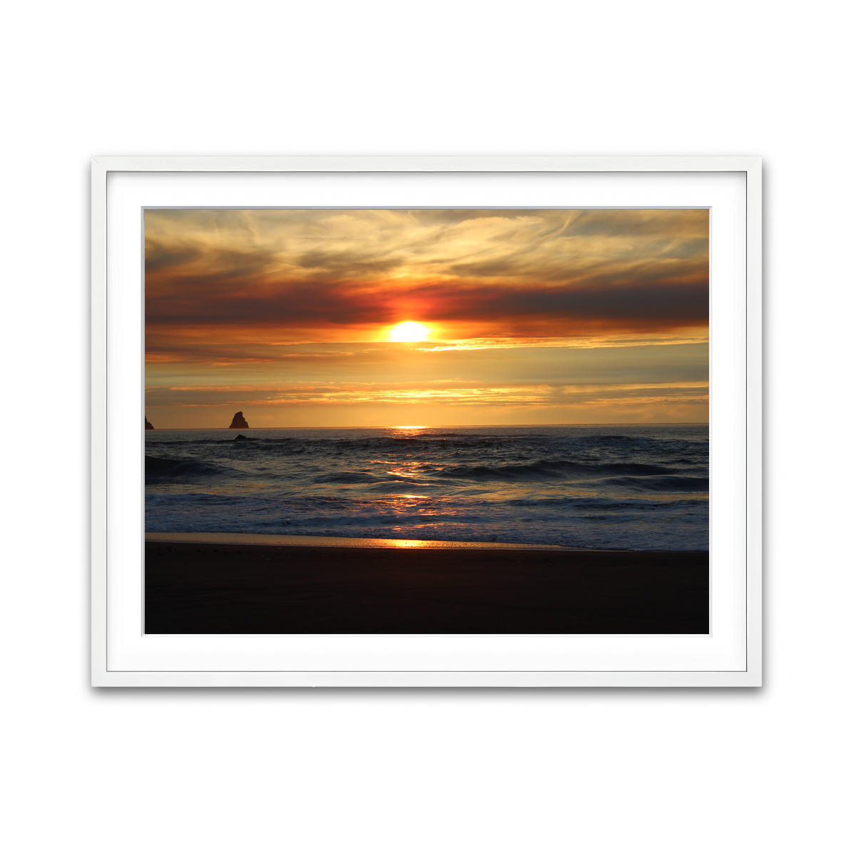 Framed Print 4x3 White