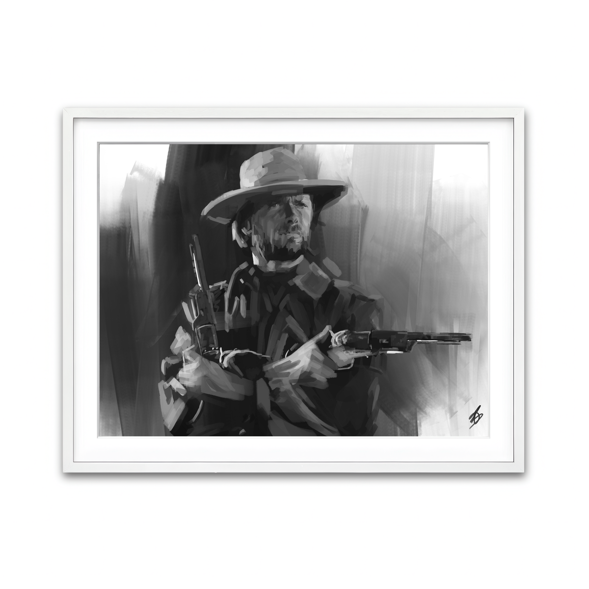 Framed Print 4x3 White