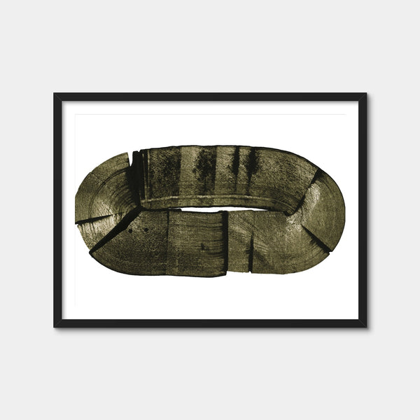 Oval Lumber Wall Art — Framed Print Format preview