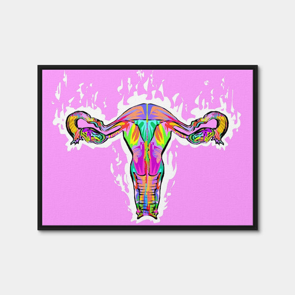 Ovaries Wall Art — Framed Canvas Format preview
