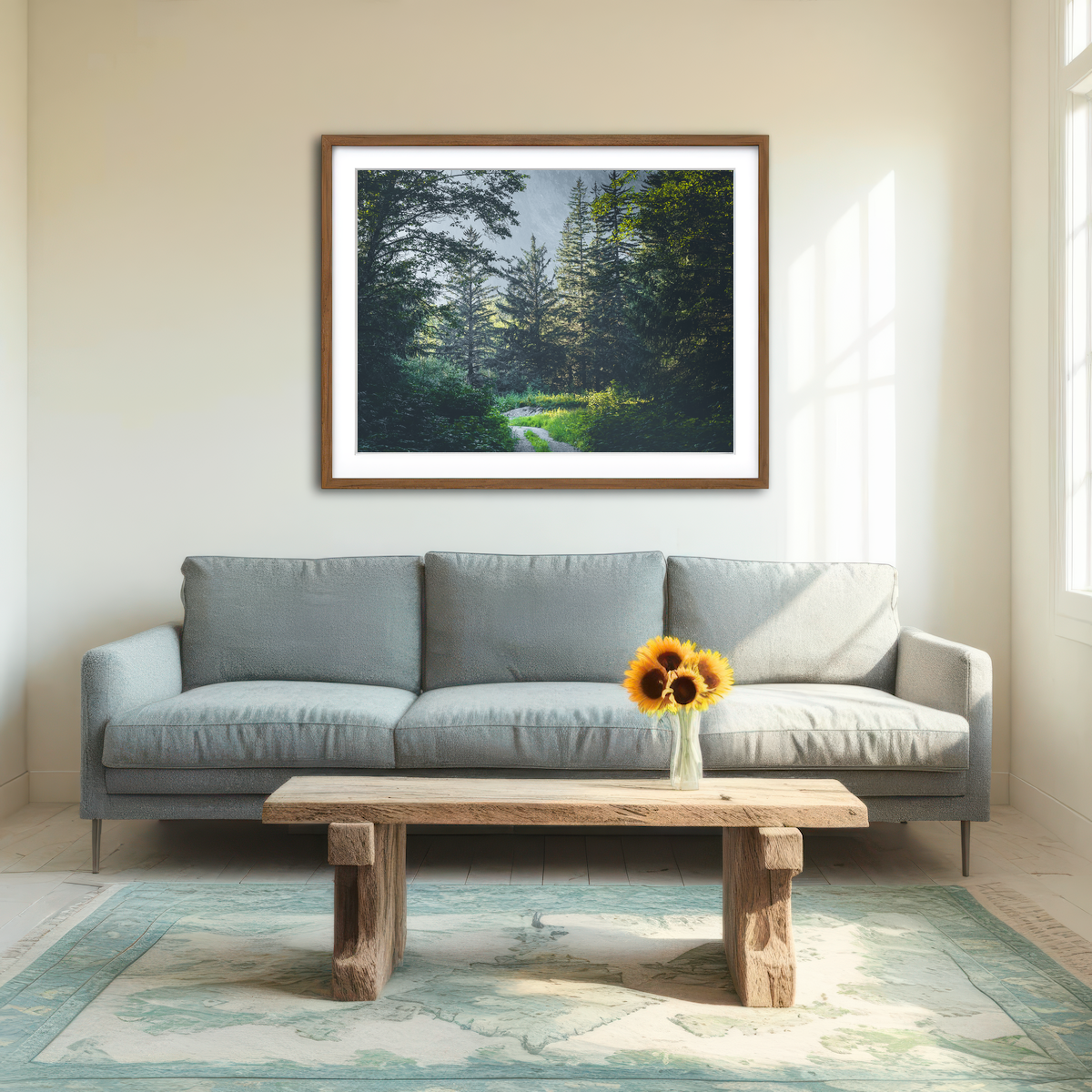 Overgrown Forest Path Wall Art