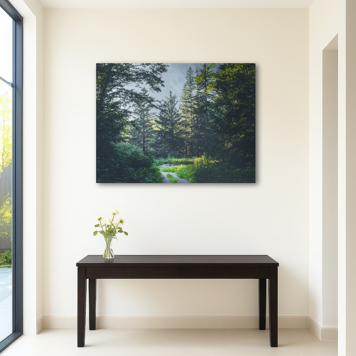 Overgrown Forest Path Wall Art