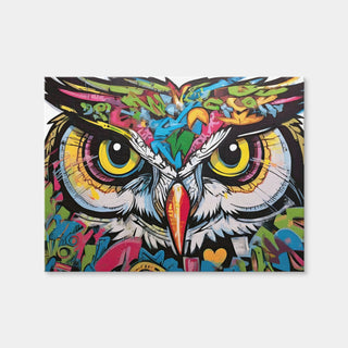 AUTO-MOCKUP WHITE | Owl Graffiti | 1 Piece | Gallery Wrap | group=4x3