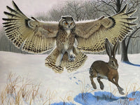 Owl on the Hunt Wall Art