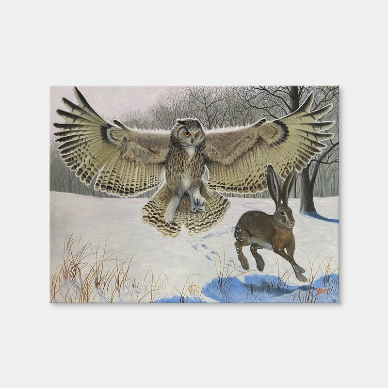 AUTO-MOCKUP WHITE | Owl on the Hunt | 1 Piece | Gallery Wrap | group=4x3
