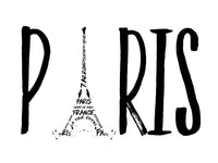 PARIS Typography Wall Art