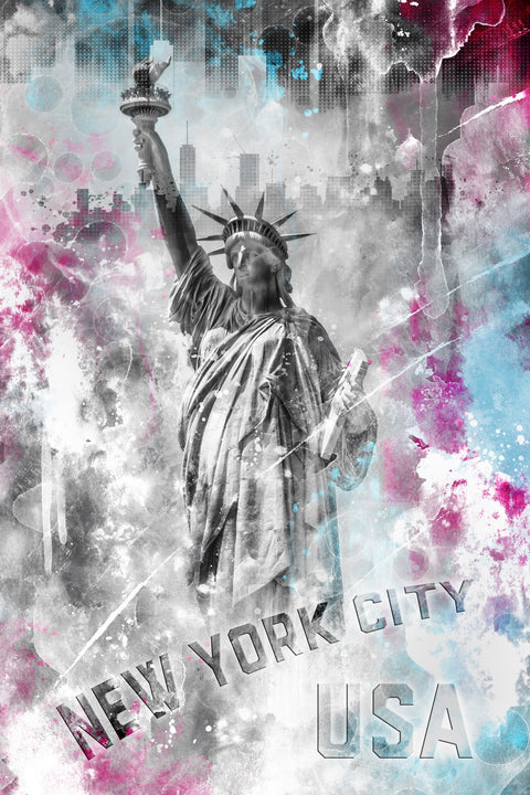 POP ART Statue of Liberty Wall Art