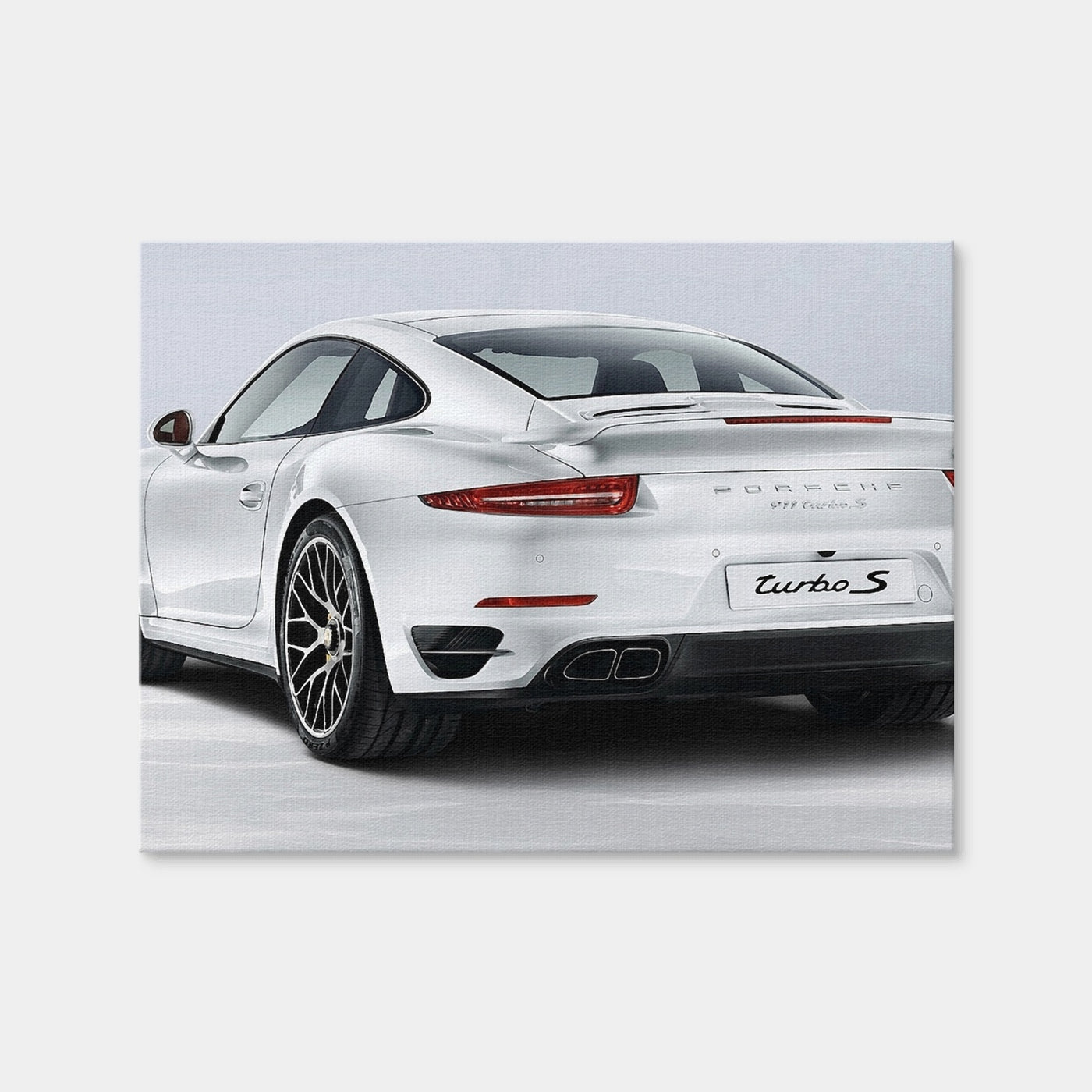 AUTO-MOCKUP WHITE | Porsche 911 Turbo S | 1 Piece | Gallery Wrap Canvas | group=4x3