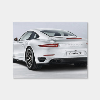 AUTO-MOCKUP WHITE | Porsche 911 Turbo S | 1 Piece | Gallery Wrap Canvas | group=4x3