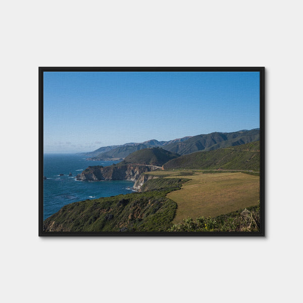 Pacific Coast Hwy CA Wall Art — Framed Canvas Format preview