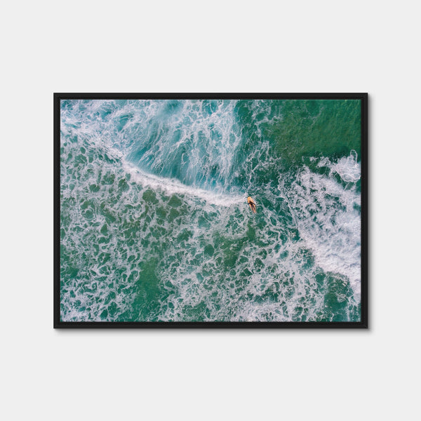 Paddling Out Wall Art — Framed Canvas Format preview