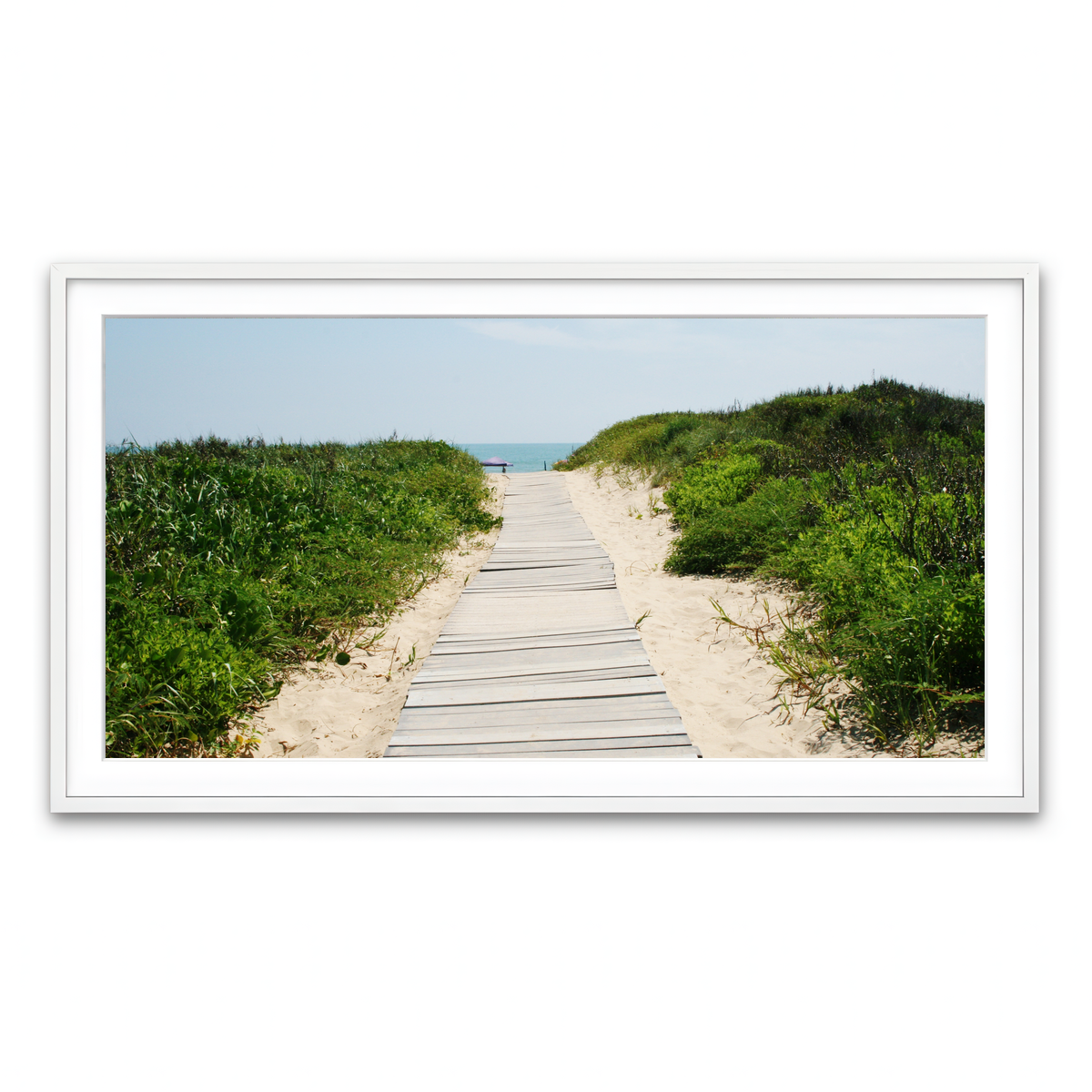 Framed Print 2x1 White