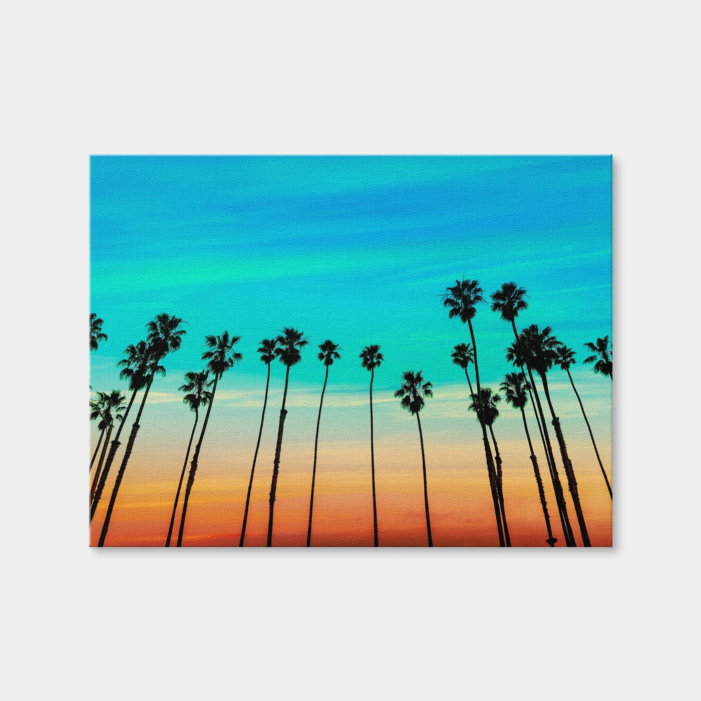 AUTO-MOCKUP WHITE | Palm Tree Sunset Santa Barbara | 1 Piece | Gallery Wrap | group=4x3