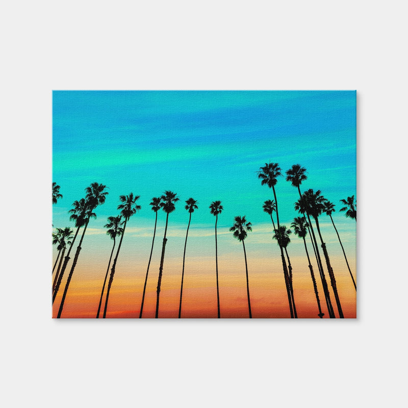 AUTO-MOCKUP WHITE | Palm Tree Sunset Santa Barbara | 1 Piece | Gallery Wrap | group=4x3