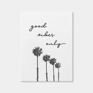AUTO-MOCKUP WHITE | Palm Trees - Good Vibes Only | 1 Piece | Gallery Wrap Canvas | group=3x4