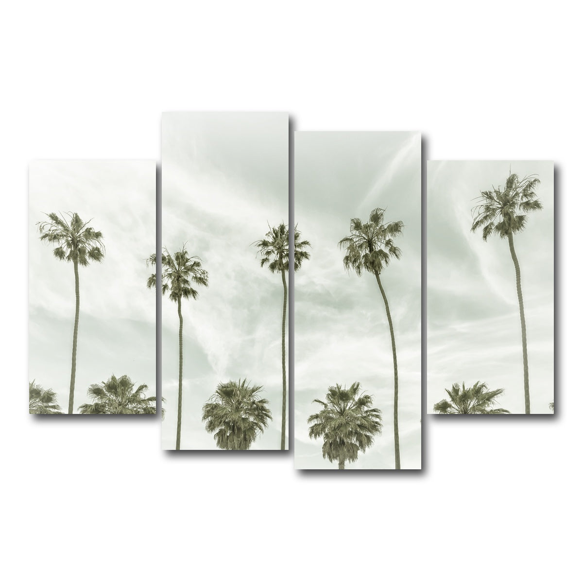 Palm Trees and Clouds Wall Art
