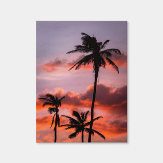AUTO-MOCKUP WHITE | Palm Trees at Sunset | 1 Piece | Gallery Wrap | group=3x4
