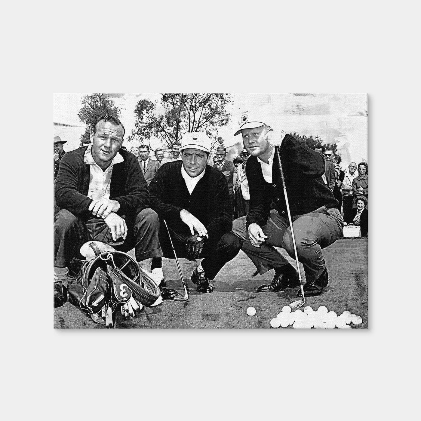 AUTO-MOCKUP WHITE | Palmer & Player & Nicklaus Grayscale | 1 Piece | Gallery Wrap | group=4x3