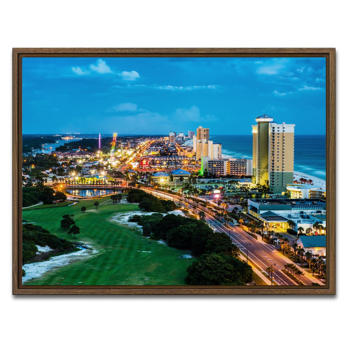 AUTO-MOCKUP WHITE | Panama City Beach | 1 Piece | Walnut Framed Canvas | group=4x3