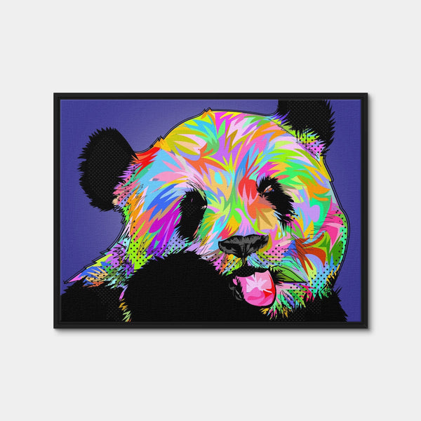Panda Bear Wall Art — Framed Canvas Format preview