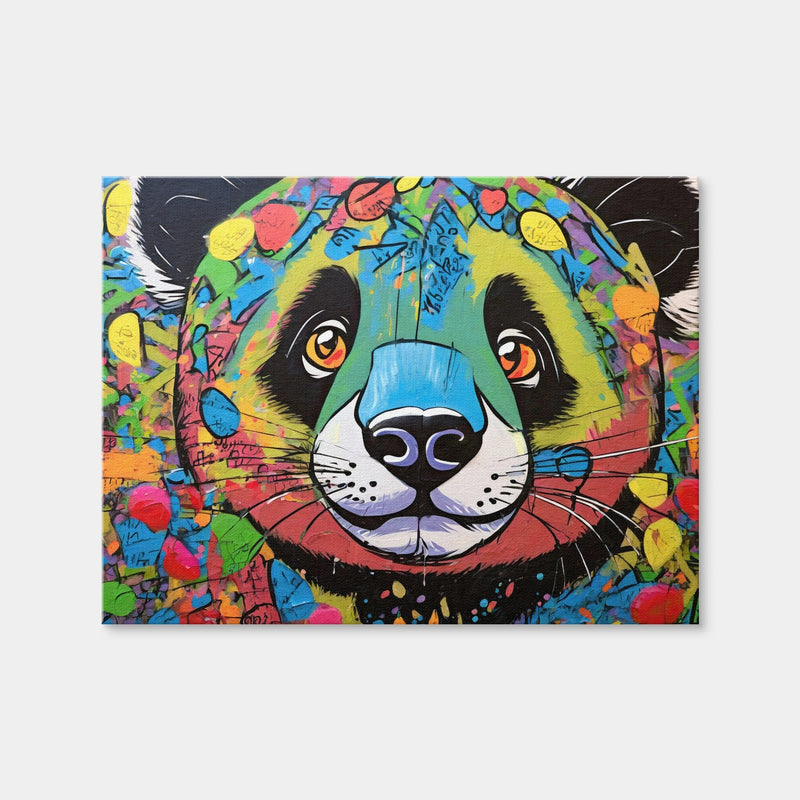 AUTO-MOCKUP WHITE | Panda Graffiti | 1 Piece | Gallery Wrap Canvas | group=4x3