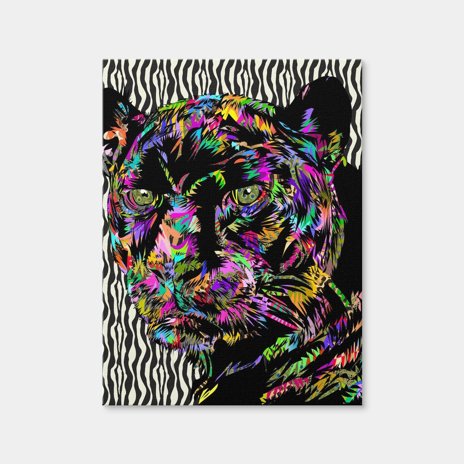 AUTO-MOCKUP WHITE | Panther Abstract | 1 Piece | Gallery Wrap Canvas | group=3x4