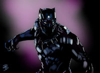 Panther in Purple Wall Art