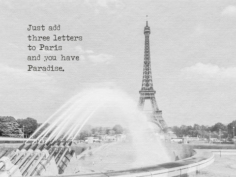 Paradise - Paris Eiffel Tower Wall Art