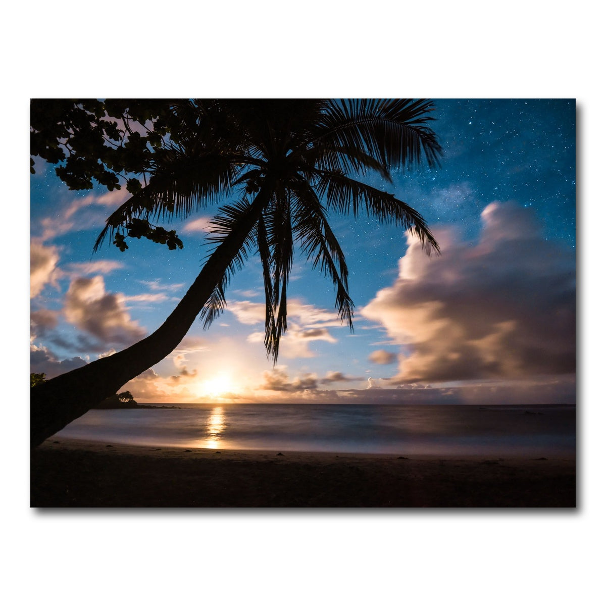 AUTO-MOCKUP WHITE | Paradise at Night | 1 Piece | Gallery Wrap Canvas | group=4x3