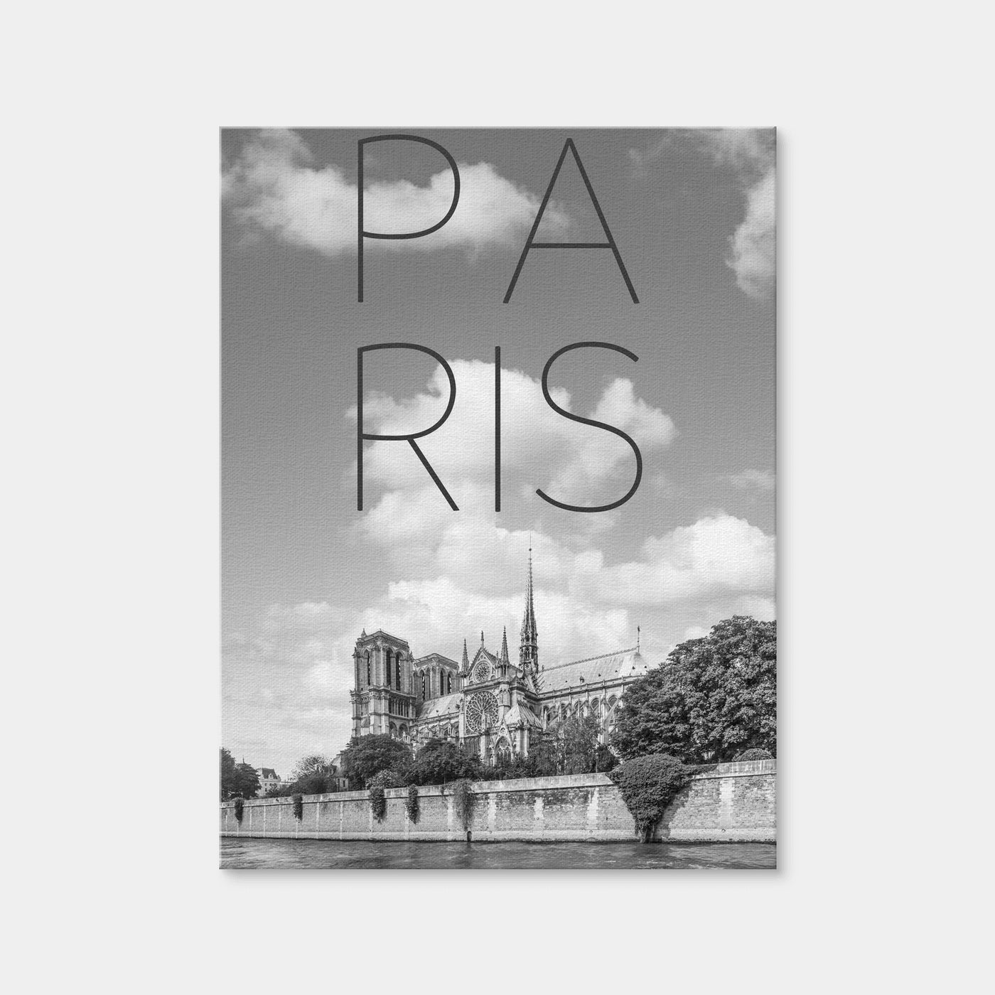 AUTO-MOCKUP WHITE | Paris Cathedral Notre Dame | 1 Piece | Gallery Wrap Canvas | group=3x4