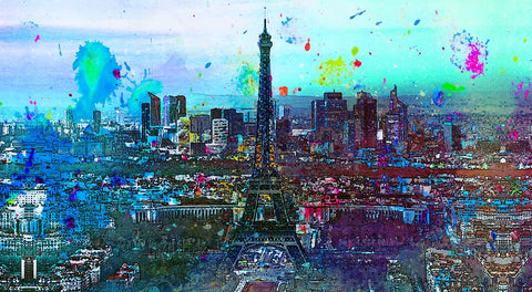 Paris Skyline Wall Art