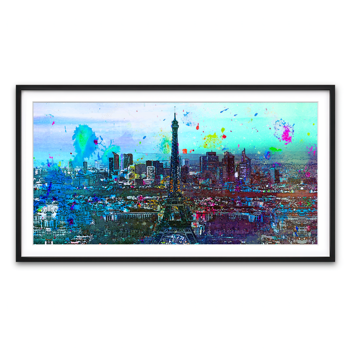 Framed Print 2x1 Black