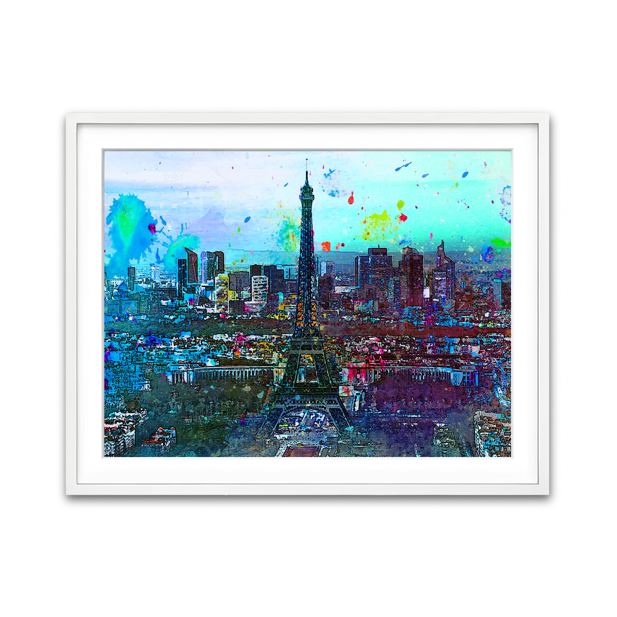 Framed Print 4x3 White