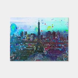 AUTO-MOCKUP WHITE | Paris Skyline | 1 Piece | Gallery Wrap | group=4x3