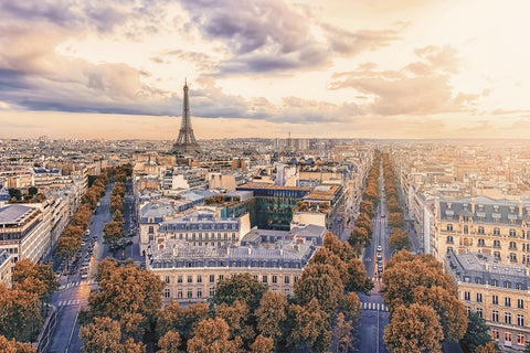 Paris Sunset Wall Art