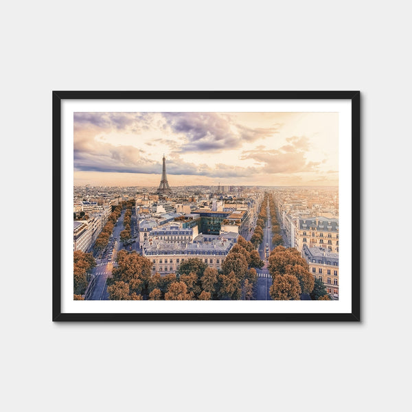 Paris Sunset Wall Art — Framed Print Format preview