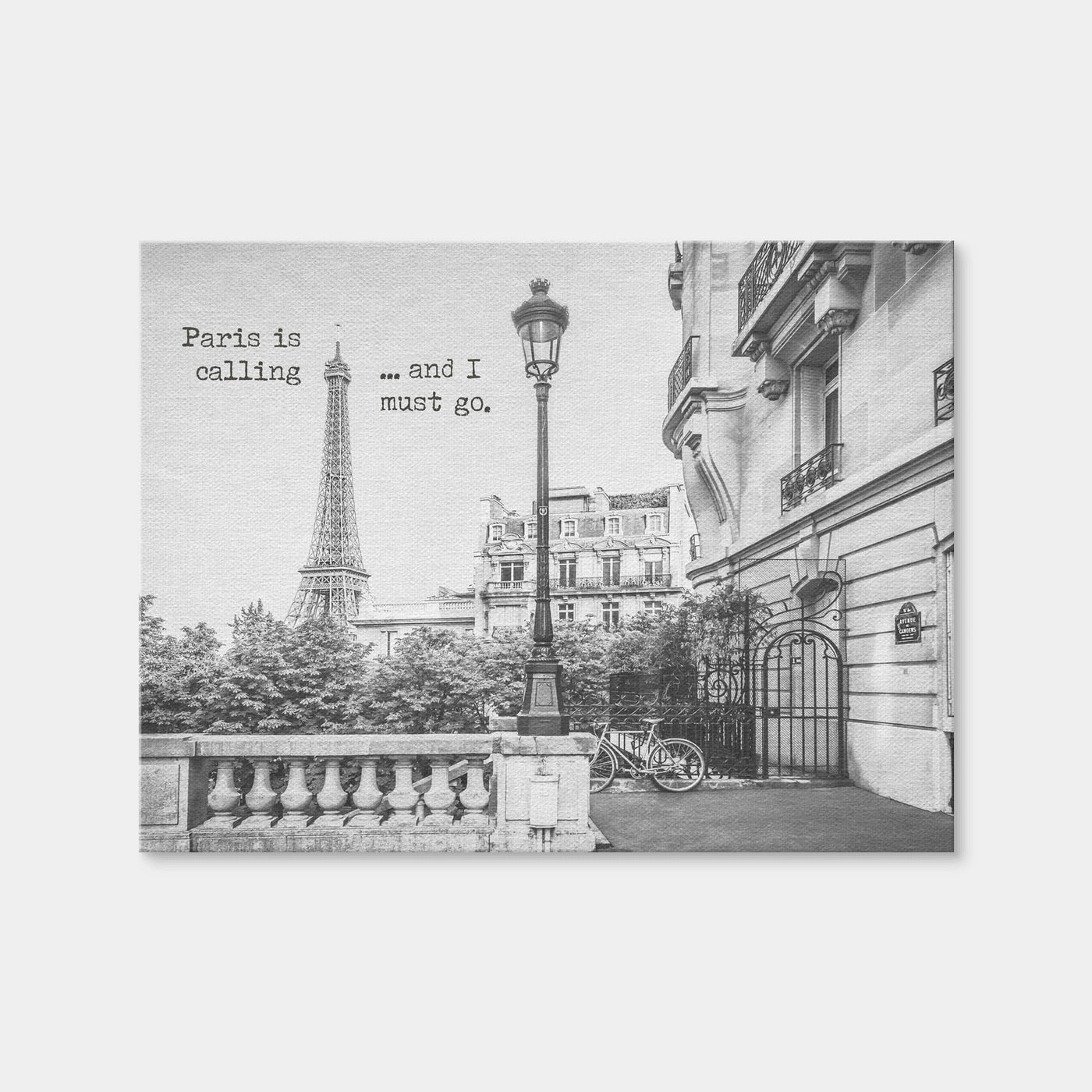AUTO-MOCKUP WHITE | Paris is Calling | 1 Piece | Gallery Wrap | group=4x3