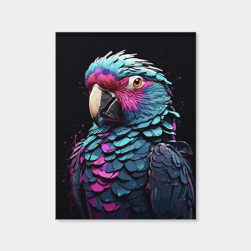 AUTO-MOCKUP WHITE | Parrot Animal Colorful | 1 Piece | Gallery Wrap | group=3x4