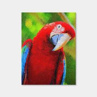 AUTO-MOCKUP WHITE | Parrot Recovered Painting | 1 Piece | Gallery Wrap Canvas | group=3x4