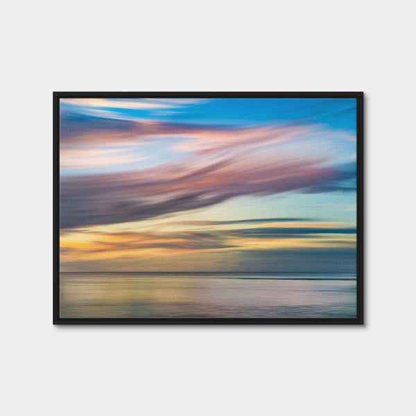 Pastel Pink Sky Wall Art — Framed Canvas Format preview