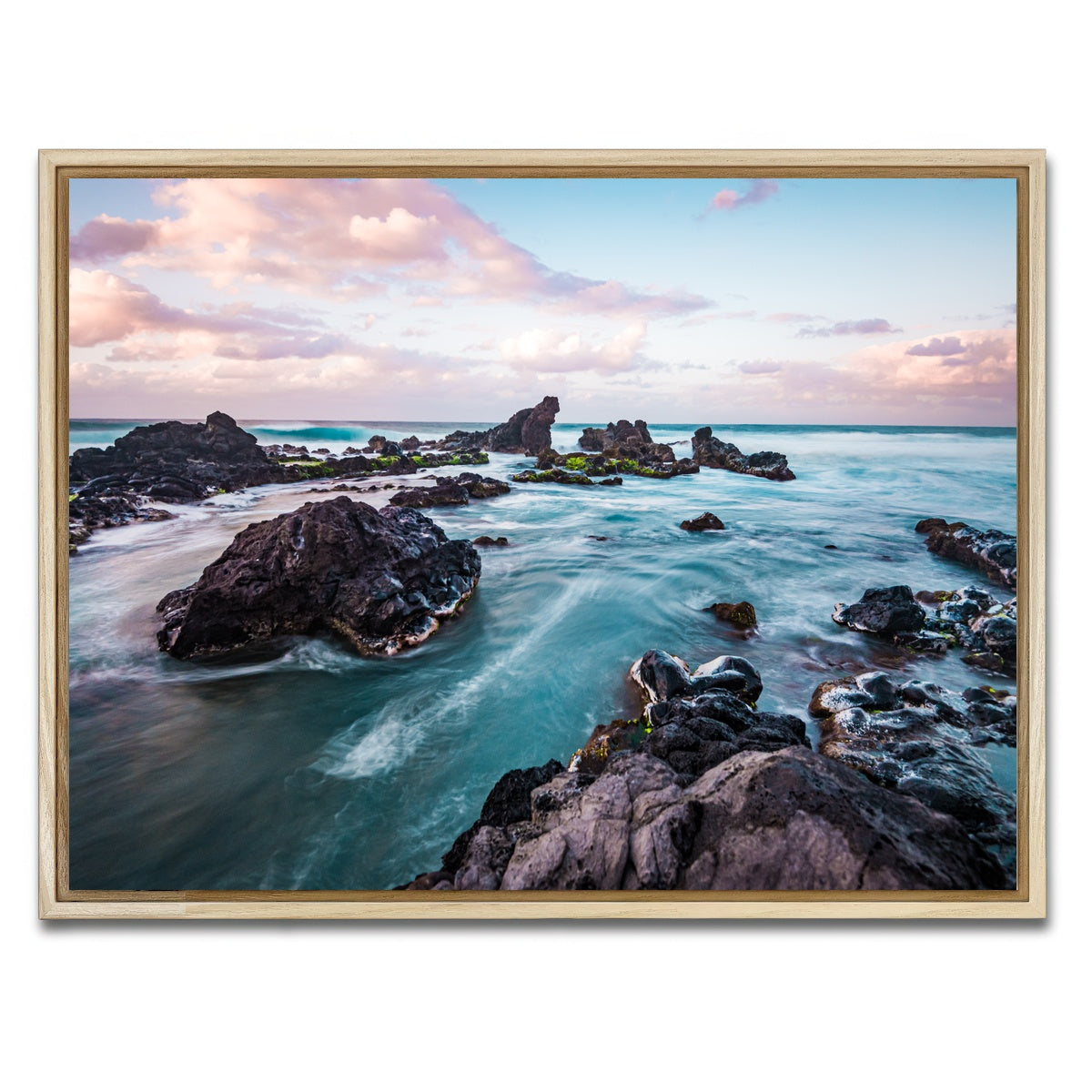 AUTO-MOCKUP WHITE | Pastel Waters | 1 Piece | Natural Framed Canvas | group=4x3