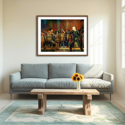 AUTO-MOCKUP ROOM | Paul Vs. Feyd Rautha Wall Art