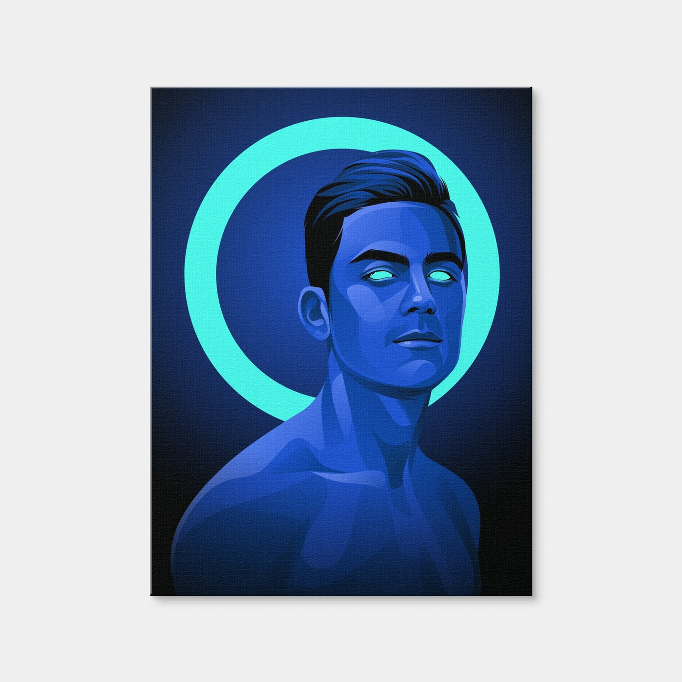 AUTO-MOCKUP WHITE | Paulo Dybala Blue | 1 Piece | Gallery Wrap Canvas | group=3x4