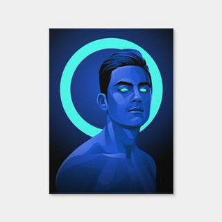 AUTO-MOCKUP WHITE | Paulo Dybala Blue | 1 Piece | Gallery Wrap Canvas | group=3x4