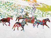 Peace Horse in the Snow Wall Art