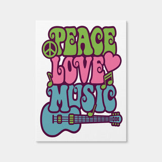 AUTO-MOCKUP WHITE | Peace Love Music | 1 Piece | Gallery Wrap Canvas | group=3x4