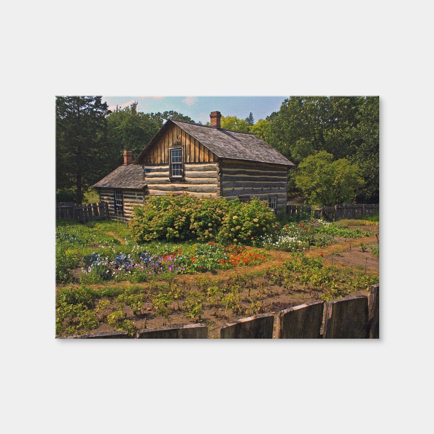 AUTO-MOCKUP WHITE | Pedersen House And Garden | 1 Piece | Gallery Wrap Canvas | group=4x3