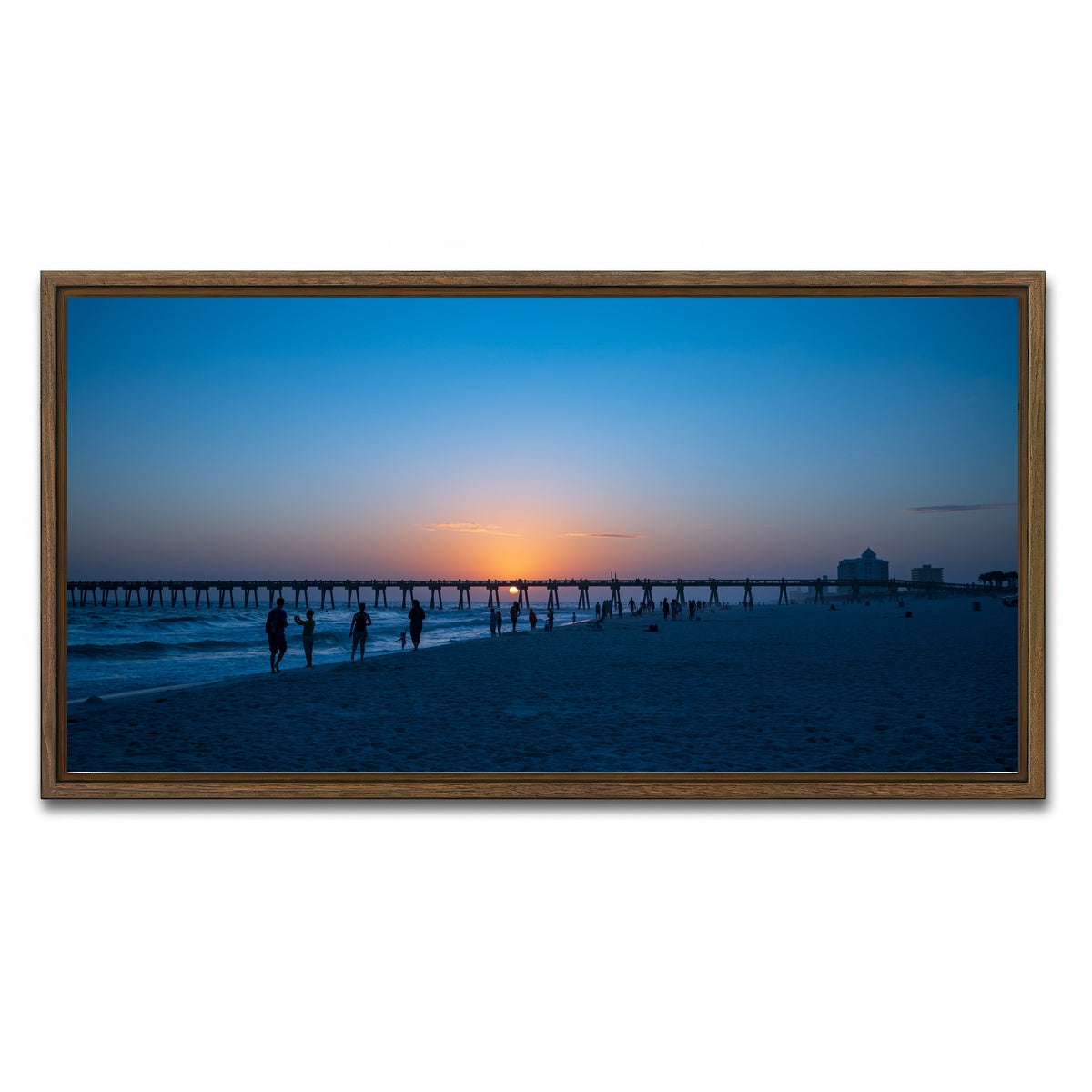 AUTO-MOCKUP WHITE | Pensacola Florida | 1 Piece | Walnut Framed Canvas | group=2x1